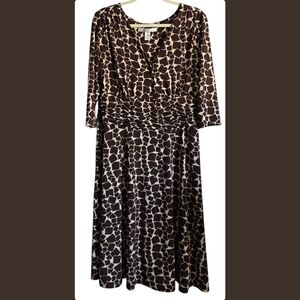 Chic Long Sleeve Giraffe Animal Print Dress by AA Studio AA